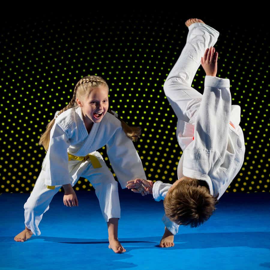 Martial Arts Lessons for Kids in Cypress TX - Judo Toss Kids Girl